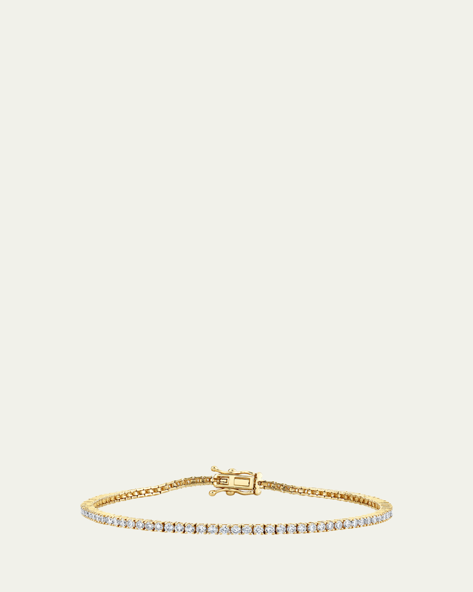 14k Gold Diamond New Tennis Bracelet